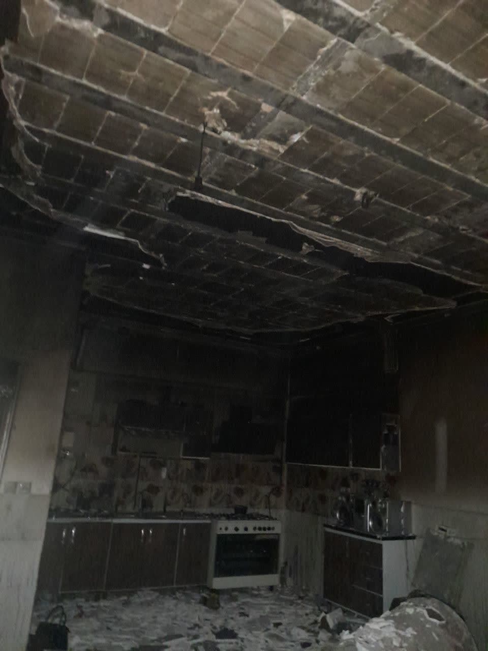 نجات جان ساکنان خانه دچار آتش سوزی  در شاهدیه