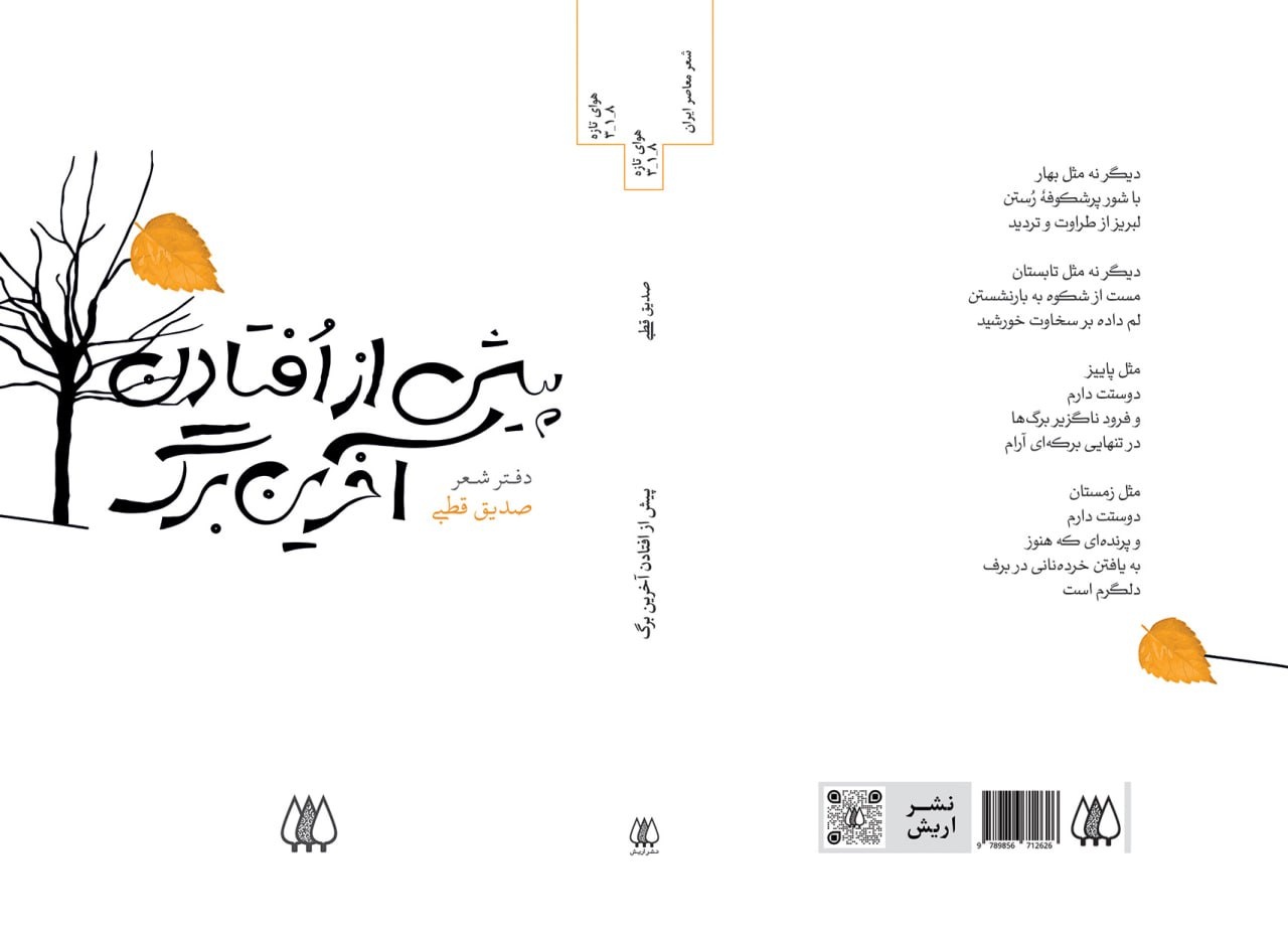 «پیش از افتادن آخرین برگ» به بازار کتاب آمد