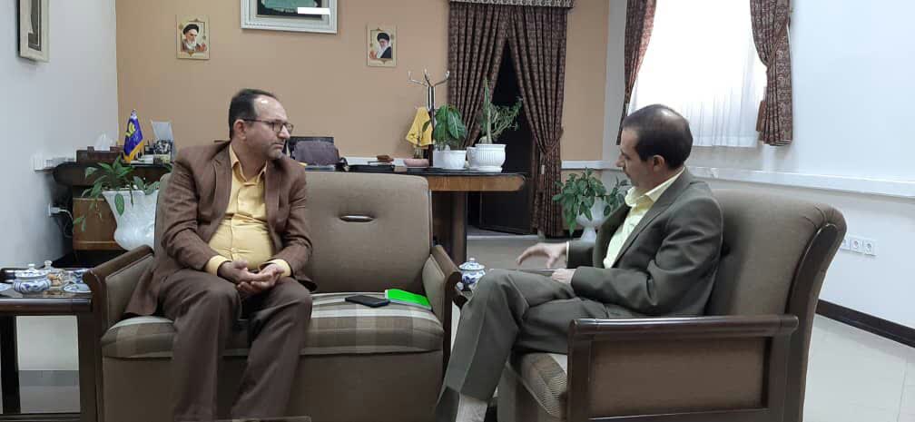 دیدار مدیر کل مرکز اسناد و کتابخانه ملی استان یزد با مدیر کل صدا و سیمای مرکز یزد