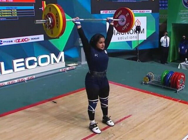 مدال نقره جمالی در یک ضرب قهرمانی جهان/ دختر وزنه‌بردار ایران بازهم افتخارآفرین شد