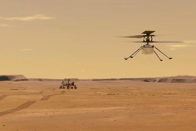 شمارش معکوس برای طولانی‌ترین پرواز بالگرد مریخی «نبوغ»