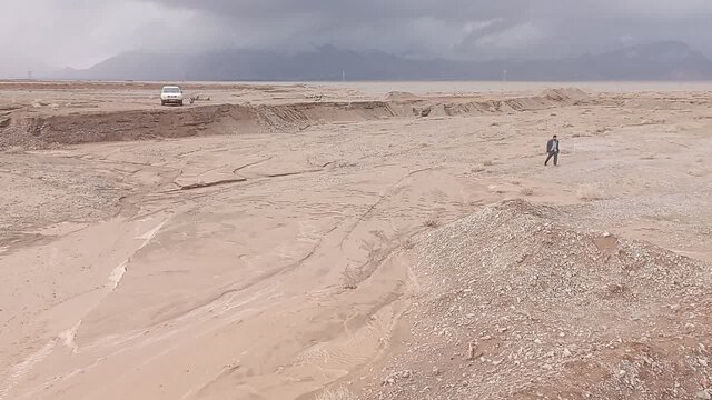 سیلاب ورودی شهر صفائیه رفسنجان مهار شد