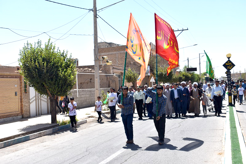 کاروان شادی غدیردربهاباد  به حرکت درآمد