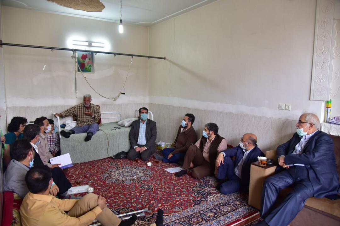 ديدار مديرعامل چادرملو با تعدادی از جانبازان ۷۰ درصد شهرستان اردکان