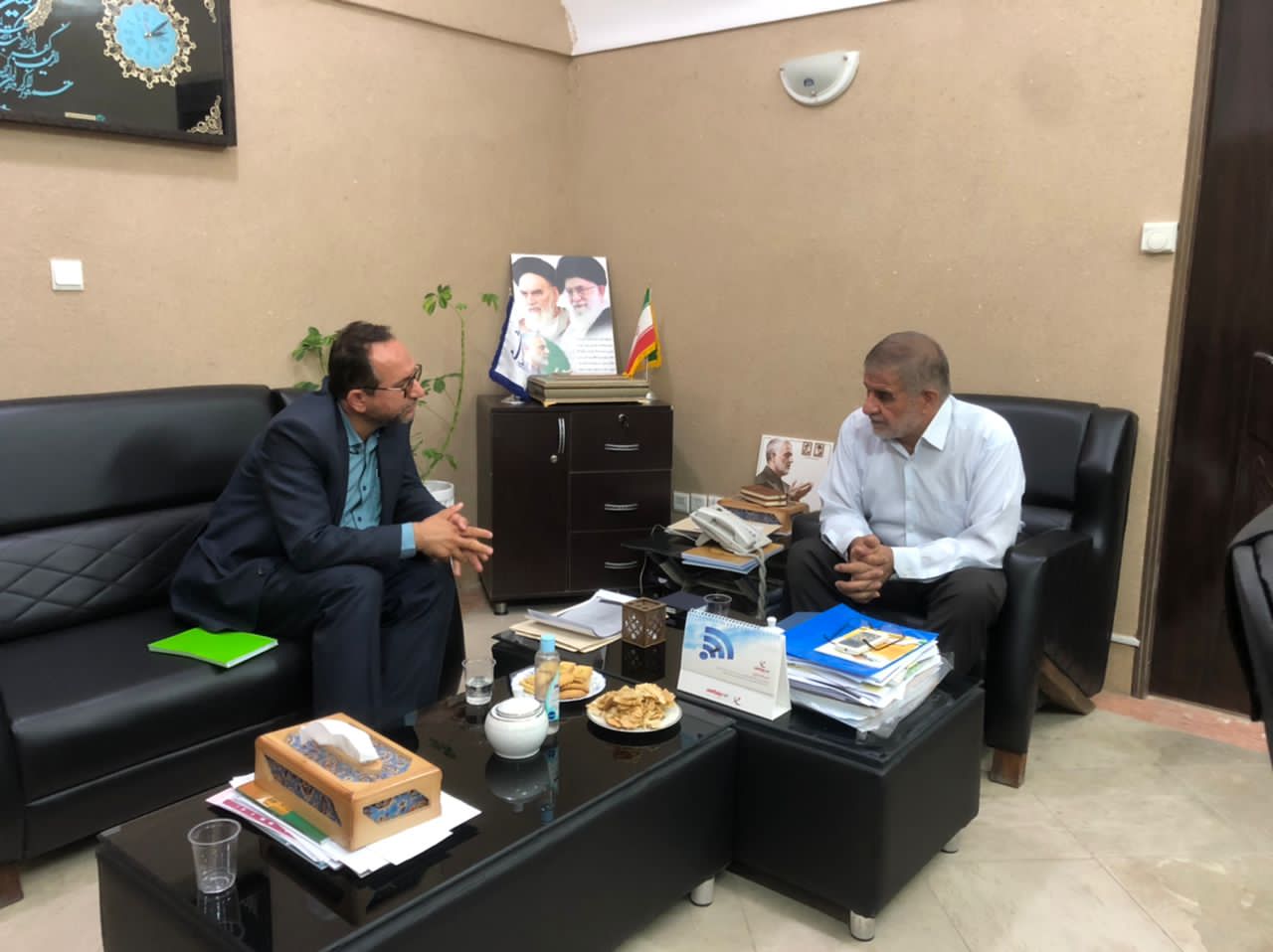 دیدار مدیر کل مرکز اسناد و کتابخانه ملی استان یزد با نماینده مردم شریف یزد و اشکذر در مجلس شورای اسلامی و رئیس کمیسیون امور داخلی کشور و شوراها