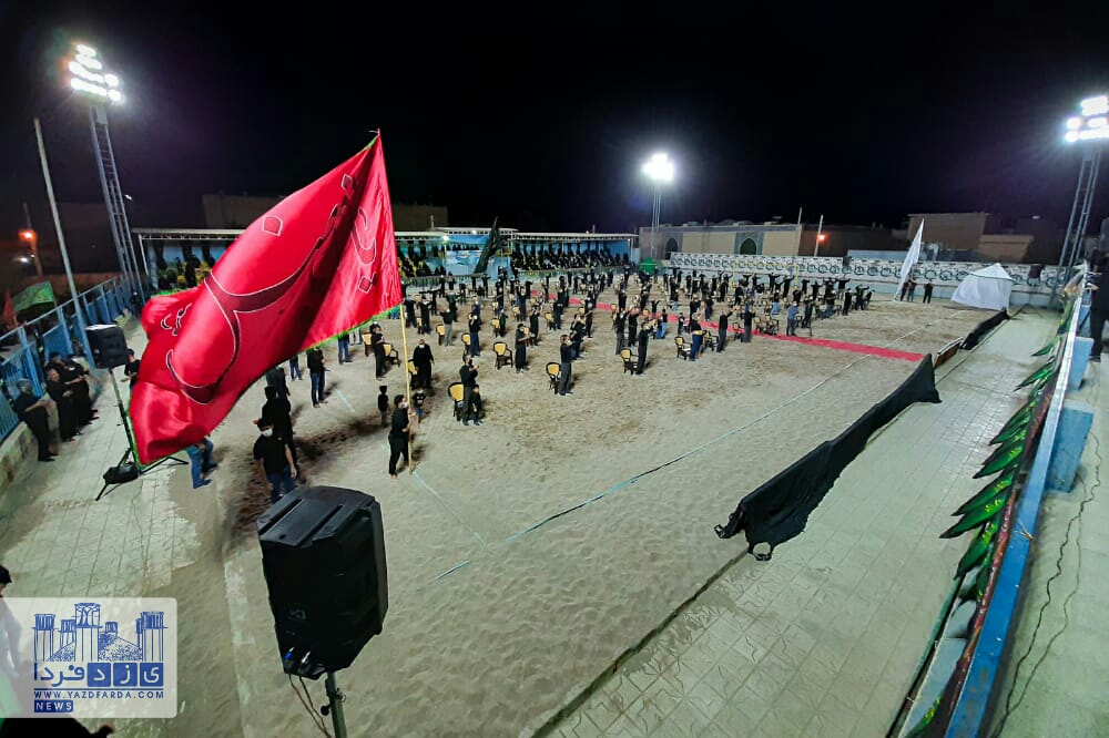 عزاداری ورزشکاران در شب عاشورای حسینی در حسینیه ایران