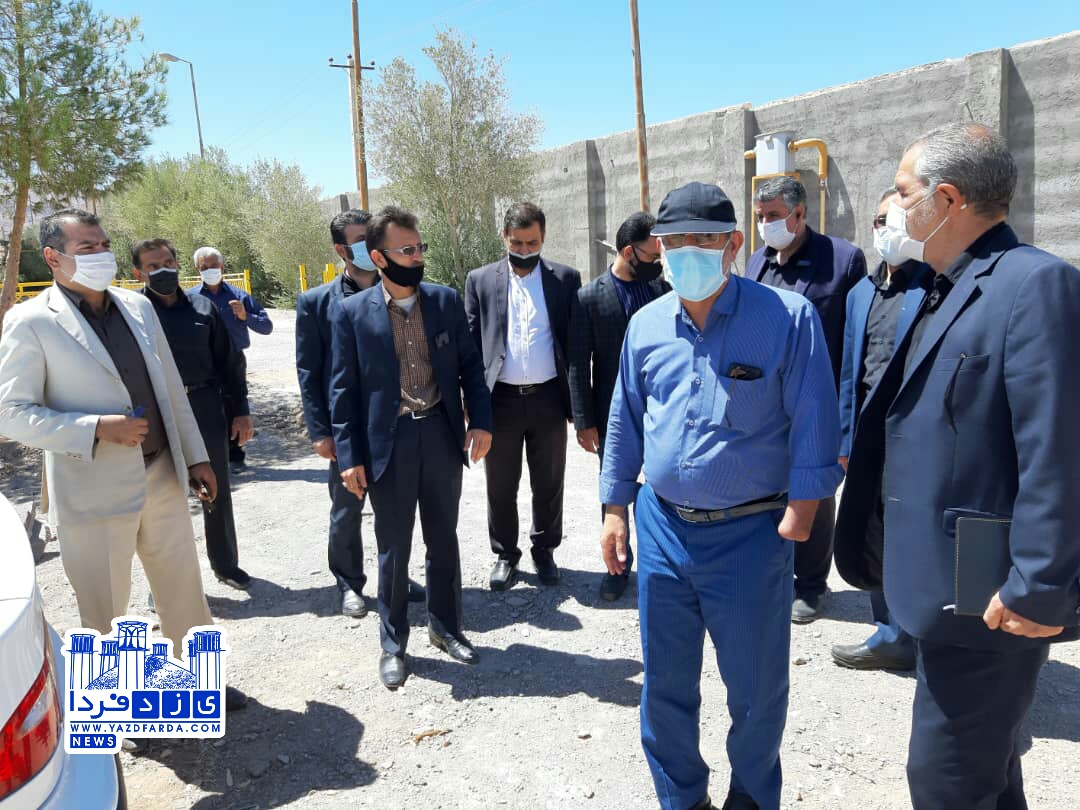 بازديد نماينده ، فرماندار و رئيس اداره كار تفت از پروژه تفريحي ورزشي و اقامتي كارگران تفت