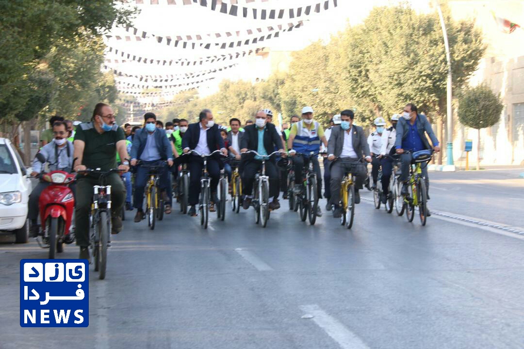 همايش دوچرخه سواری گراميداشت روز جهانی بدون خودرو شهرجهانی يزد