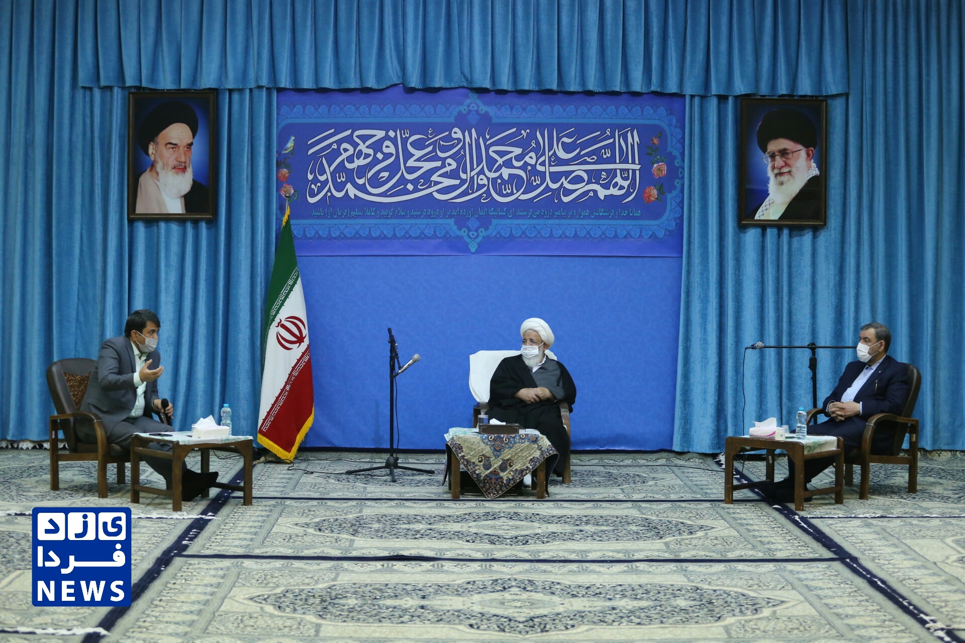 دیدار دبیر مجمع تشخیص مصلحت نظام با آیت الله ناصری نماینده ولی فقیه در استان و امام جمعه یزد و استاندار یزد