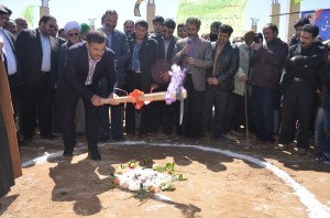 مراسم کلنگ زنی مرکز بهداشتی درمانی نیر