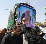 گزارش تصویری/ تشییع پیکر مرحوم  آیت الله میرزا حسن ابوترابی