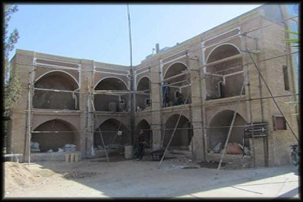 آغاز عملیات مرمت حسینیه فیروزآباد 