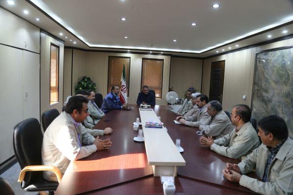 دیدار مدیر ومعاونان شرکت سنگ آهن با سرپرست فرمانداری بافق