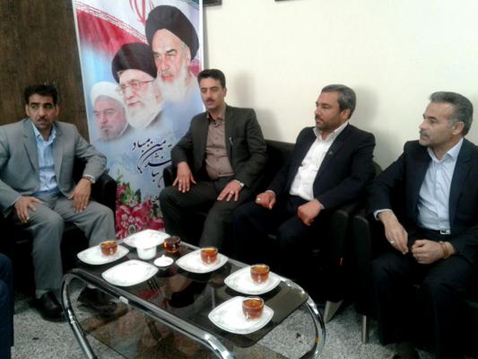 دیدارمهندس طلائی، معاون استاندار و فرماندار ویژه شهرستان طبس با مدیرکل ورزش وجوانان استان