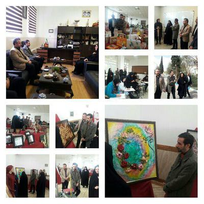 مدیرکل صدا و سیمای مرکز یزد از نمايشگاه دستاوردهاي علمي و هنري دانشجويان دانشکده فنی – حرفه ای حضرت رقیه بازدید کرد 