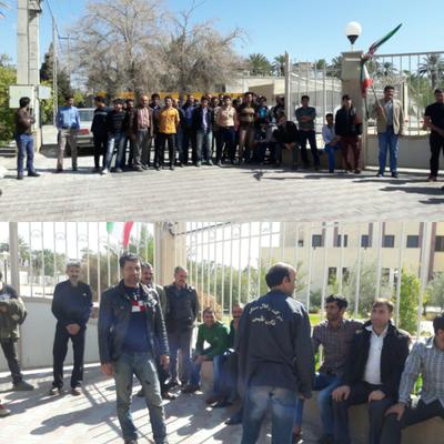 معوقات مزدی کارگر معدن زغالسنگ نگین طبس را به تجمع کشاند