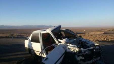  سانحه رانندگی در محور بافق یزد  با یک کشته و یک مجروح 