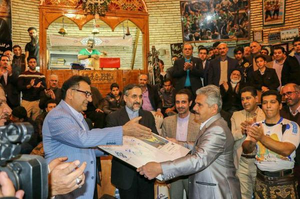 رونمايي از تمبر زنده ياد پهلوان محمد علي درهمي