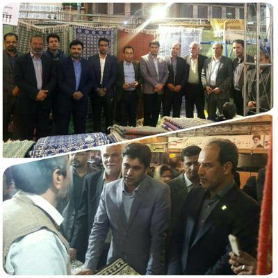 بازدید معاون هماهنگی امور عمرانی استانداری یزد از یازدهمین نمایشگاه سراسری صنایع دستی استان 