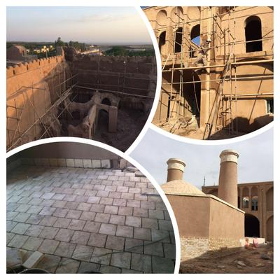 پایان فاز دوم عملیات مرمت قلعه تاریخی دهشیر شهرستان تفت 