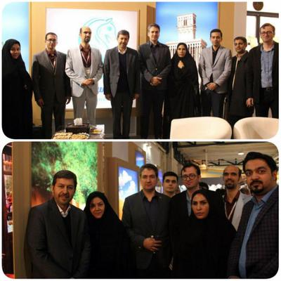 بازدید معاون سرمایه گذاری سازمان میراث فرهنگی از غرفه استان یزد در دوازدهمین نمایشگاه بین‌المللی گردشگری و صنایع وابسته تهران