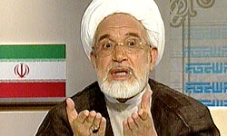 مشروح مناظره زنده انتخاباتي كروبي و موسوي :كروبي: ايشان كه رئيس جمهور است و از كارشناسي ارشد دم مي‌زند بين روزنامه اعتماد و روزنامه اعتماد ملي فرق نگذاشته است 