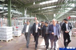 گزارش تصويري : حضور وزير فرهنگ تونس در مجتمع كاشي پرسپوليس مهريز