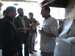 فرماندار مهریز از نانوایی های مهریز بازدید کرد