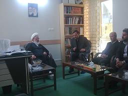 دیدار سرپرست دانشگاه پیام نور استان و مدیران ستادی با آیت ا... ناصری نماینده ولی فقیه و امام جمعه یزد