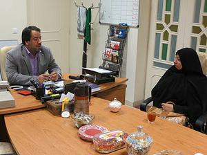 بازدید مشاور استاندار و مدیر کل دفتراموربانوان وخانواده استانداری ازحوزه هنری استان یزد