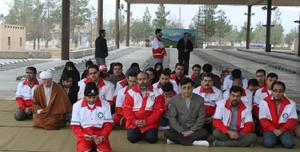 حضور مدیرعامل و پرسنل جمعیت هلال احمر استان یزد در گلزار شهدا یزد