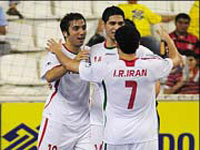 برتري تيم ملي فوتسال ايران مقابل روسيه دریزد