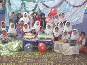 برگزاری جشن میلاد حضرت رسول در پیش دبستانی مصباح الهدی میبد