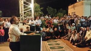 سخنرانی مسئولین استان و شهرستان  در جمع کارگران معترض شرکت سنگ آهن مرکزی بافق(به روایت تصویر)