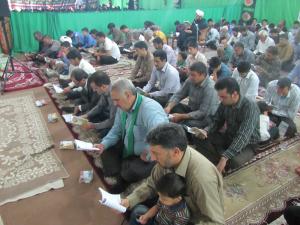 آیین پرفیض دعای عرفه در بهاباد برگزار شد