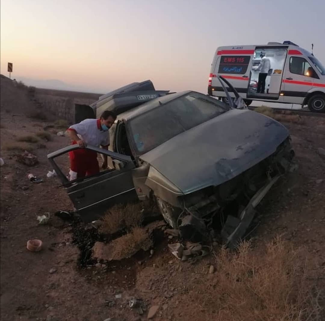 چهار مصدوم در حادثه جاده ای محور اردکان